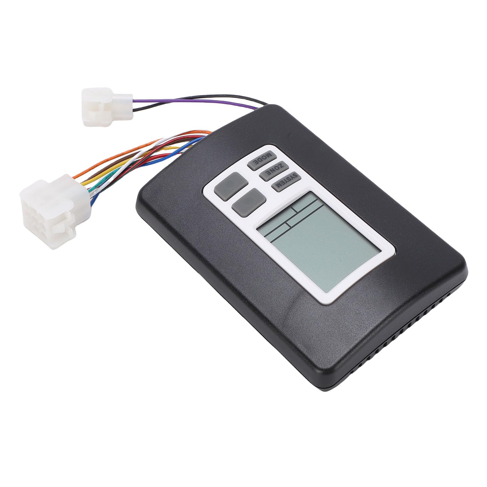 Tbest Cyfrowy Termostat 12V do Montażu na ścianie RV Ciepła Chłodna Regulacja Temperatury Zamiennik dla Systemów Klimatyzacji Serii Mach ABS (BLACK)