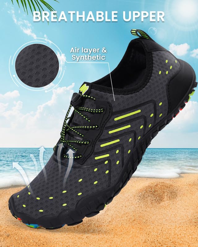Image of Water Shoes for Women Men Quick-Dry Barefoot Shoes Breathable Aqua Socks for Swim Beach River Pool Lake Hiking Surfing Kayaking