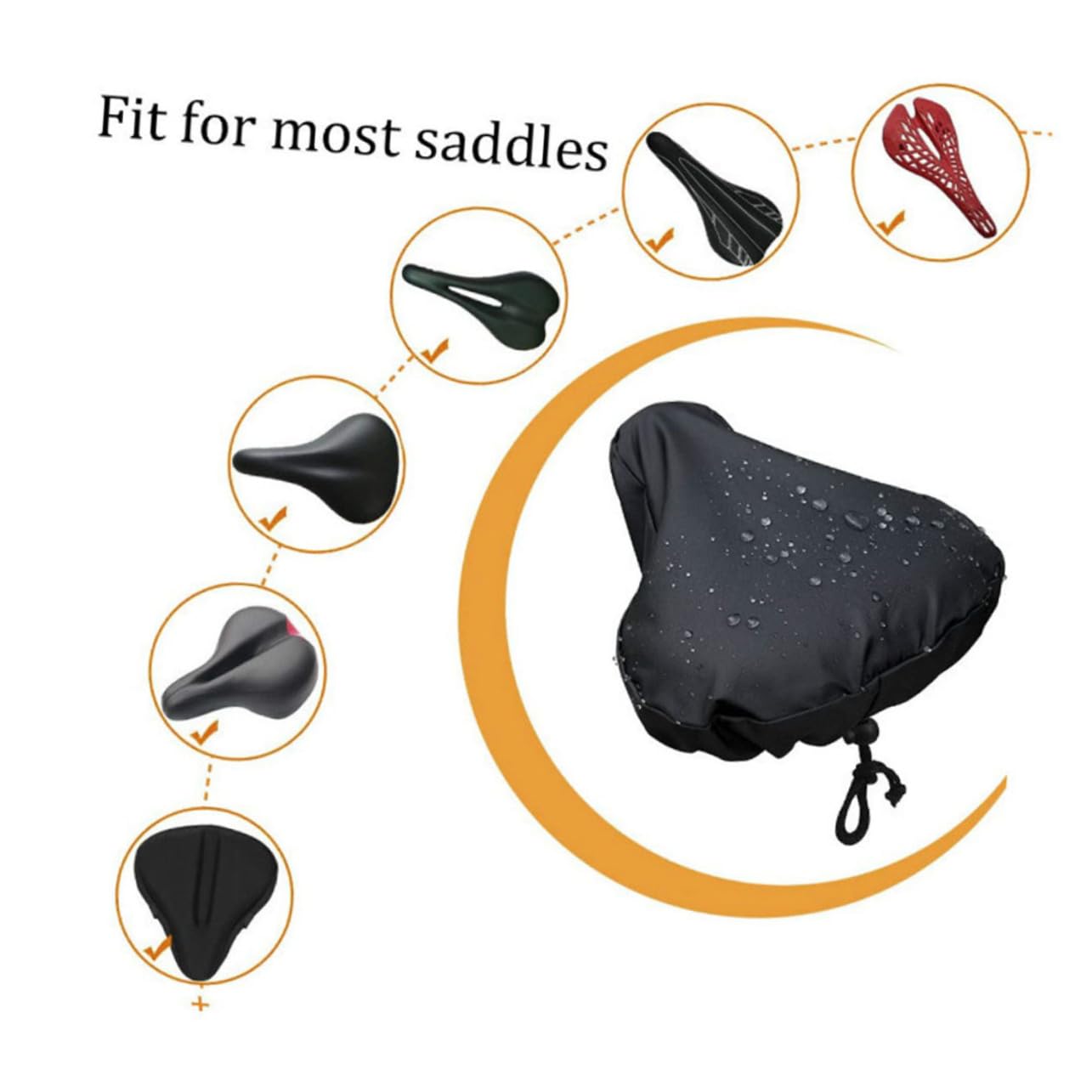 UKCOCO Couvre De Vélo Étanche Oxford De Housses De Protection pour Siège De Vélo Aux pour Transport Facile