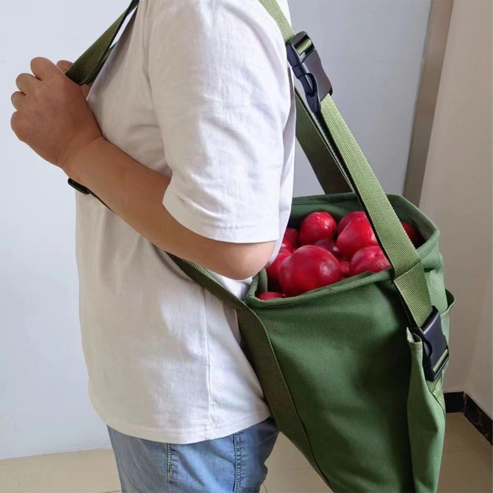 Sac de cueillette de Fruits, Tablier de récolte pour Jardin, Sac de cueillette de légumes réglable, Pochette de récolte, Sac de cueillette en Toile pour jardiniers de Champignons