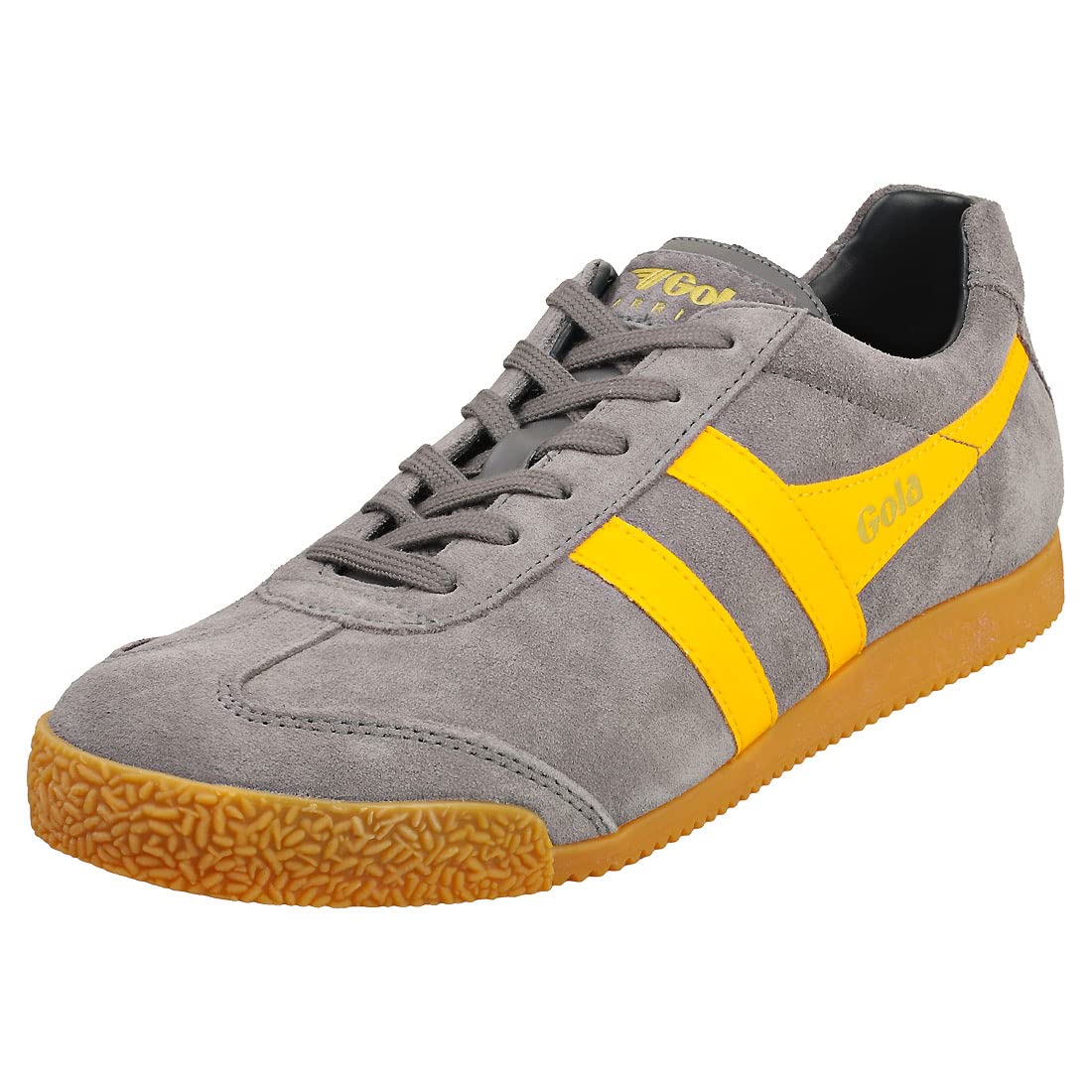 Gola Men's Harrier Sneaker, Ash/Sun/Navy, 9 UK