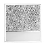 BP57 Range Hood Filter with Light Lens for Broan-NuTone Kitchen Exhaust Grease Filter,Stove Hood Vent Air Filter,11-1/2 X 11-3/4 X 3/8 Reinforced Aluminum Frame fit 43000 R610045, Series 1-Pack