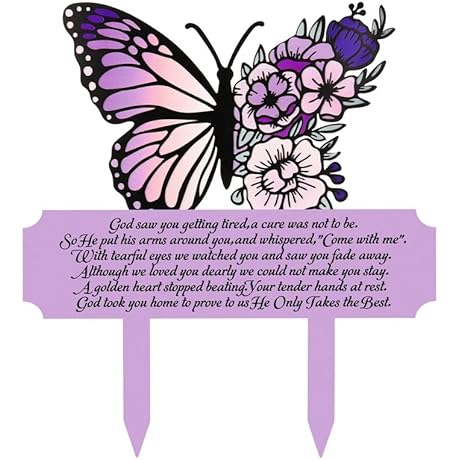 Sentimental Grave Site Decor: Butterfly Memorial Grave Markers For Your Beloved