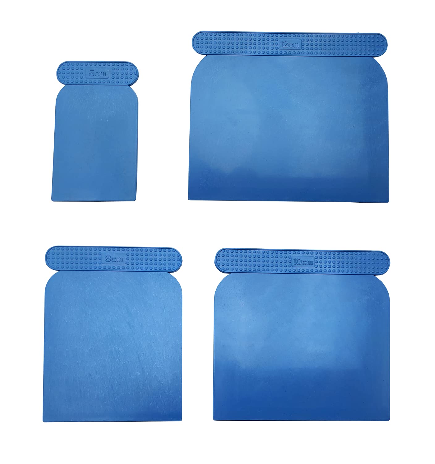 Lot De 4 Spatules De Maçon En Plastique Pour Mastic 50/80/100