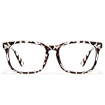 Cyxus Leopard Spring Hinge Computer Blue Light Blocking Glasses for Women Men Anti Eye Strain Eyewear UV Headaches for Digital Screens