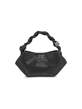 Amazon.com: Ganni, Mini Bou Strass-Embellished Top Handle