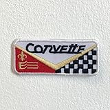 2019 corvette racing team Hochwertiger Aufnäher. GK Corvette Automobile Motorsports Racing Abzeichen zum Aufnähen, bestickt, 1 Stück, Rechteckig, Automobil-Patch, Patch, Aufnäher