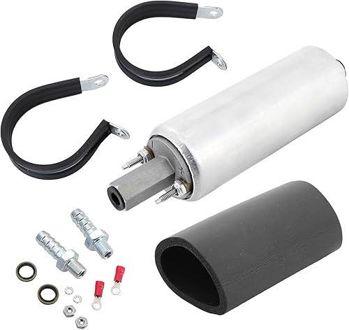 Tektall Bomba de combustible en línea externa GSL392 GSL392-400-939 255LPH Bomba de combustible universal de alta presión con accesorios de