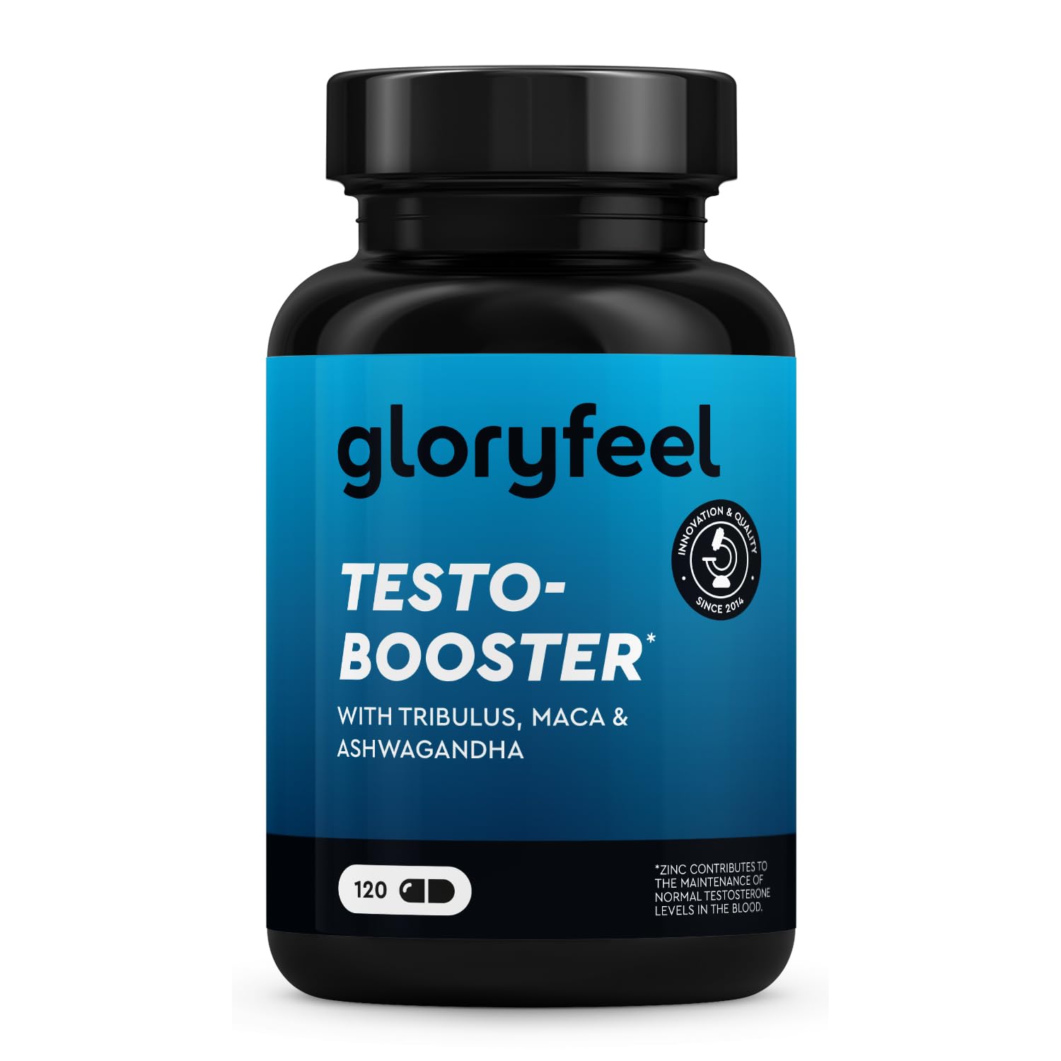 Testosterone Uomo Booster Extra, Dosaggio Ottimale, con Maca (20:1), Tribulus Terrestris (25:1), 500mg di Fieno Greco, Ginseng, Citrullina, Ashwagandha - 120 Capsule, Integratore Uomo