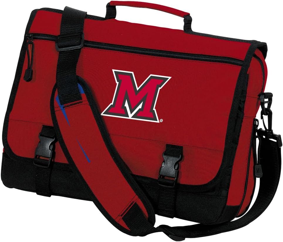 Broad Bay Miami University Laptop Computer Bag Miami of Ohio Messenger Bag Briefcase