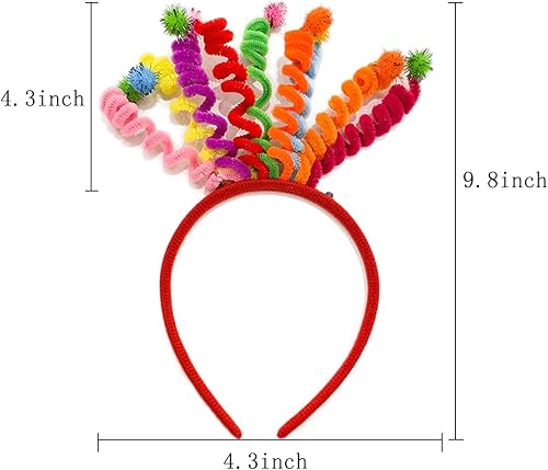 Miniatura 5 de MNZYY 2 piezas divertidas coloridas mujeres niñas diadema mujeres cumpleaños niña dulce princesa banda para el pelo aro decoración fiesta vestido 2
