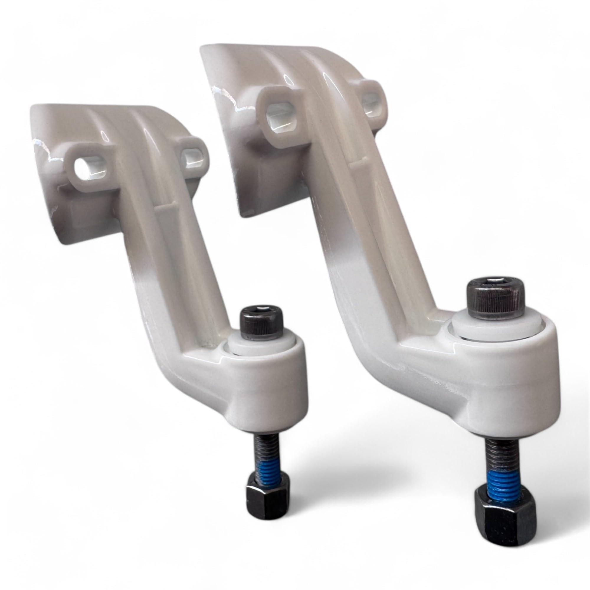 Teletoldo – Soporte Frontal de Brazo Extensible para Toldo ● Juego Completo con Pletinas, Tornillos y Embellecedores ● Repuesto en Aluminio – Verifica Medidas