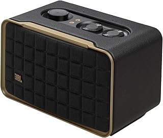 JBL Authentics 200 Smart Home Speaker, Retro 70s Design Bluetooth Speaker with Quadrex Grid, Built-in Wi-Fi, Voice Assista…