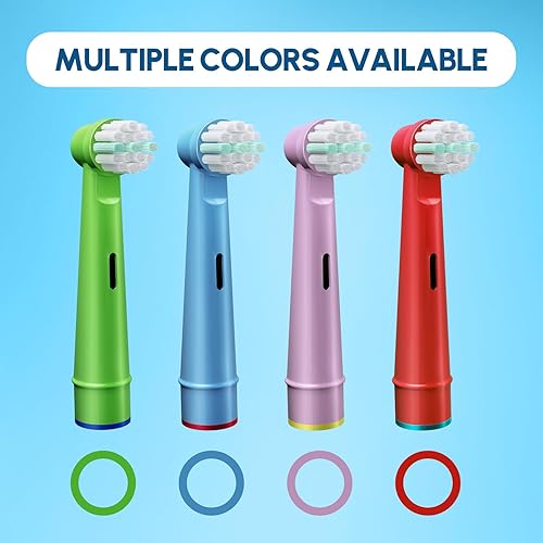 Miniatura 4 de 8 cabezales de repuesto para cepillos de dientes eléctricos para niños, compatibles con Braun Oral B