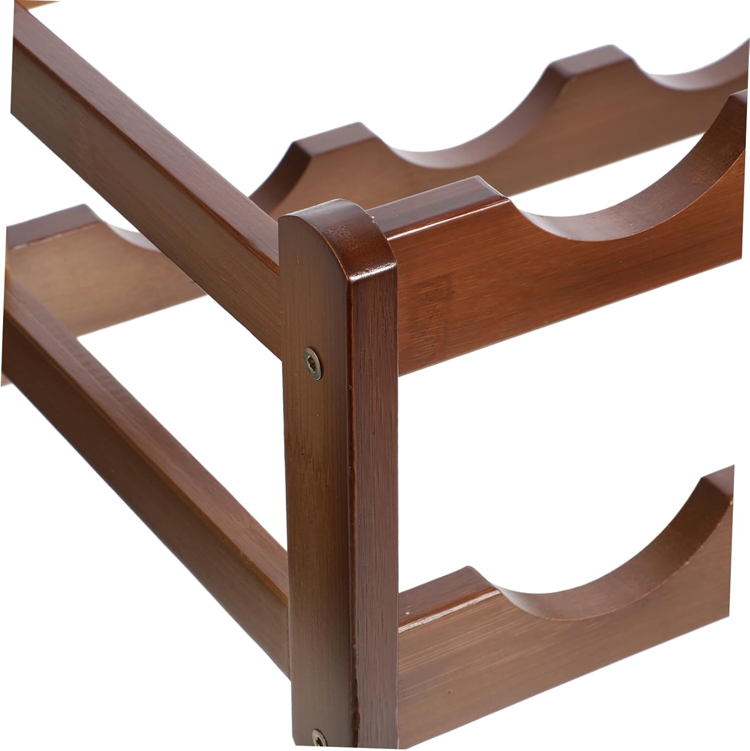 KICHOUSE Elegant Bamboo Wine Rack Compact Table Stand Multi-Bottle Holder Stable Design for Home Decor