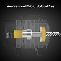 Vista 2 de Bomba de aire para acuario FUMAK con carcasa de aluminio, bomba de aire comercial con colector de aire de 8 salidas, aireador de estanque