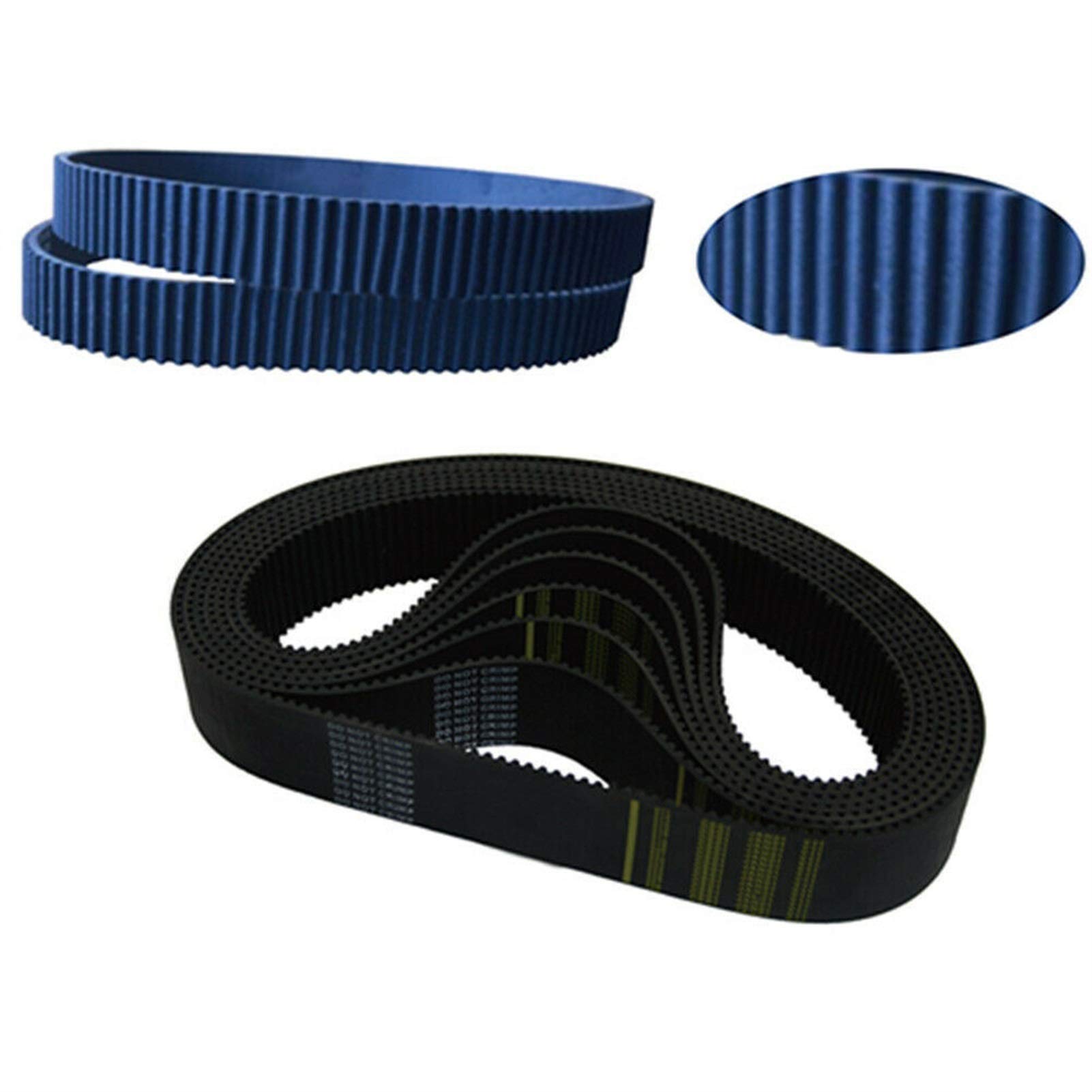 2 Cinghie Di Distribuzione HTD-5M 75 Denti - Gomma Neoprene, 375x15x3.6mm, Per Robotica E CNC - Foto 2