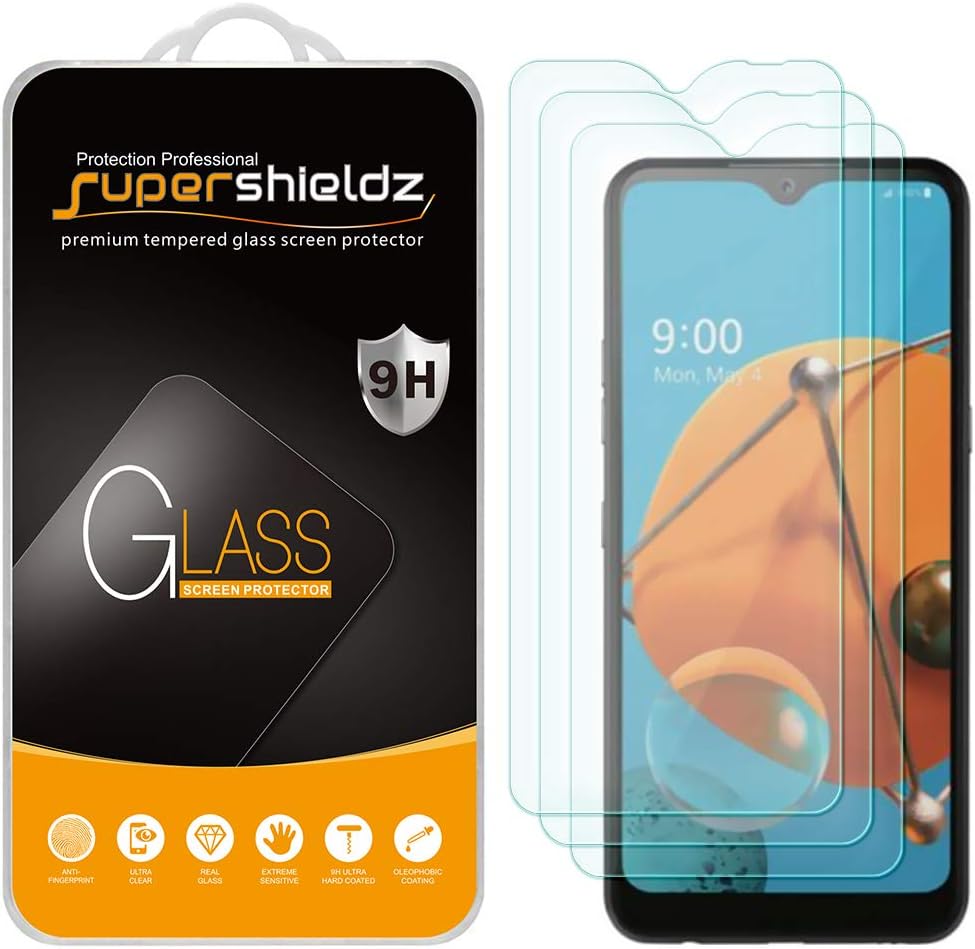 (3 Pack) Supershieldz Designed for LG K51 Tempered Glass Screen Protector, Anti Scratch, Bubble Free