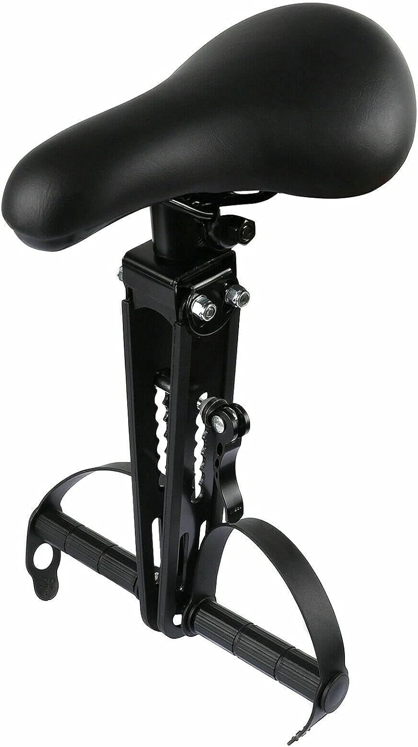 TWSOUL Kids Bike Seat for Mountain Bikes, Detachable Front Mounted Kids Bike Seat with Handlebar Attachment and Foot Pedals Compatible with All Adult MTB Photo