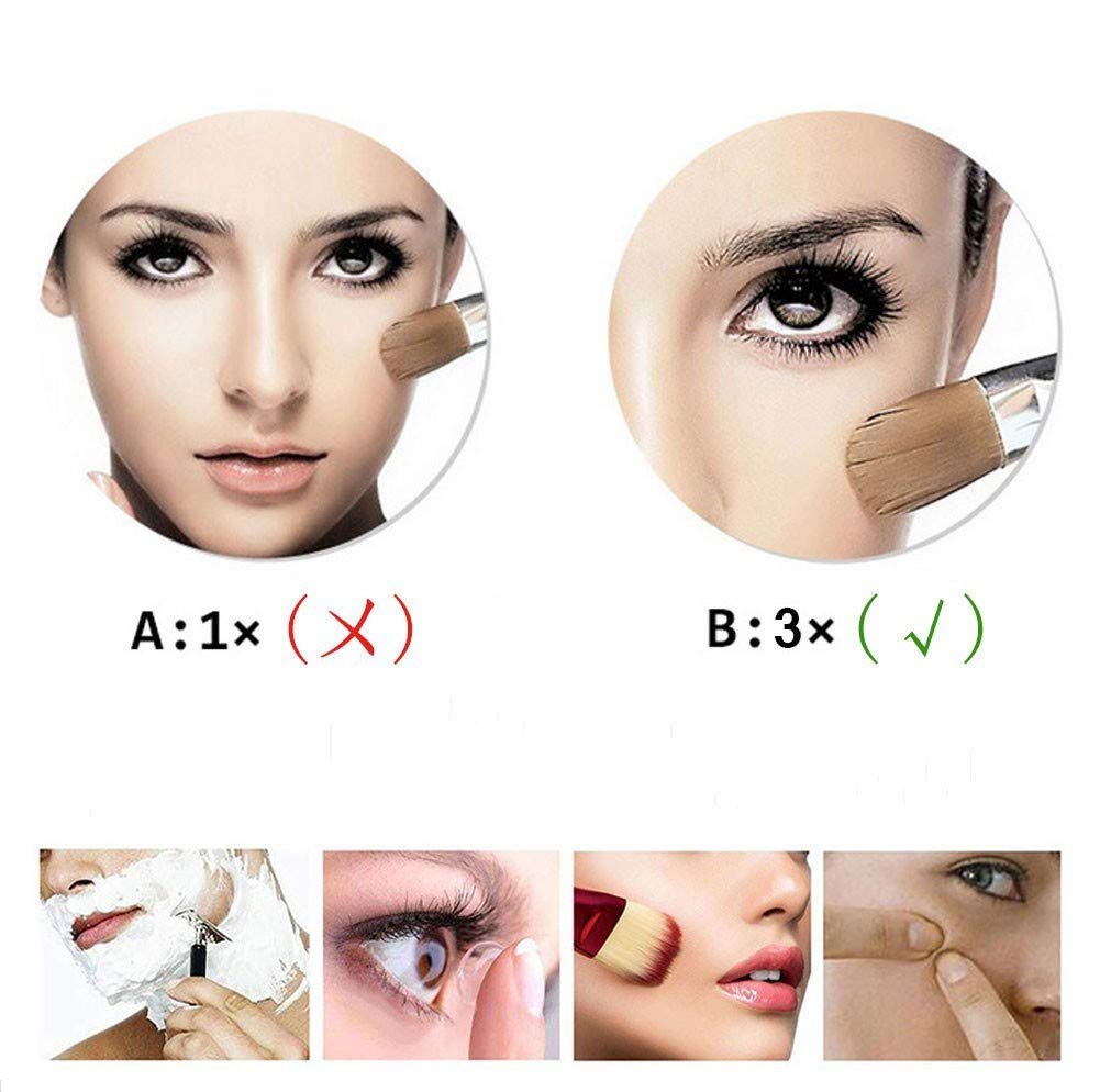 Specchio Ingranditore Da Parete 3X - Girevole 360°, Estendibile, Per Trucco E Barba - Foto 9