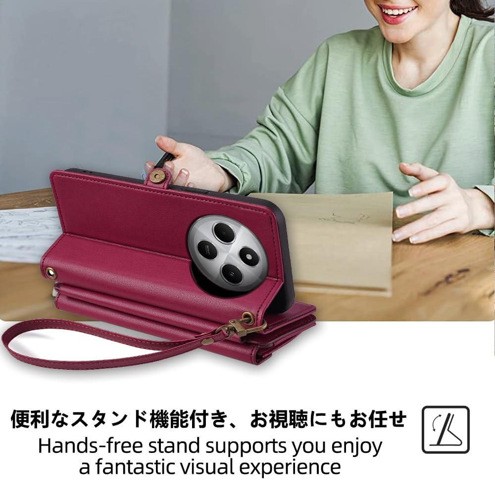 Amazon.co.jp: Xiaomi Redmi 14C ケース 手帳型 通用 Redmi 14C