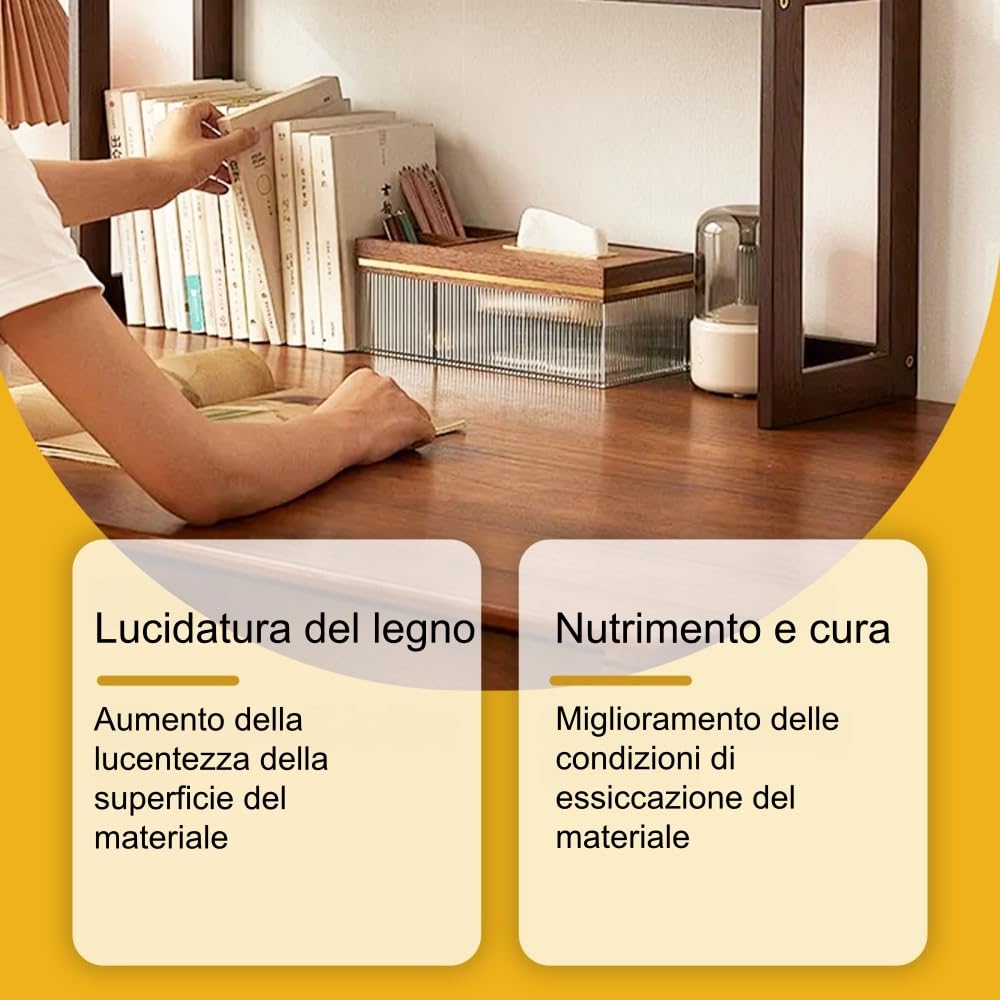Glomot Shield - Cera per pavimenti per taglieri, mobili, pavimenti, cura e finitura duratura