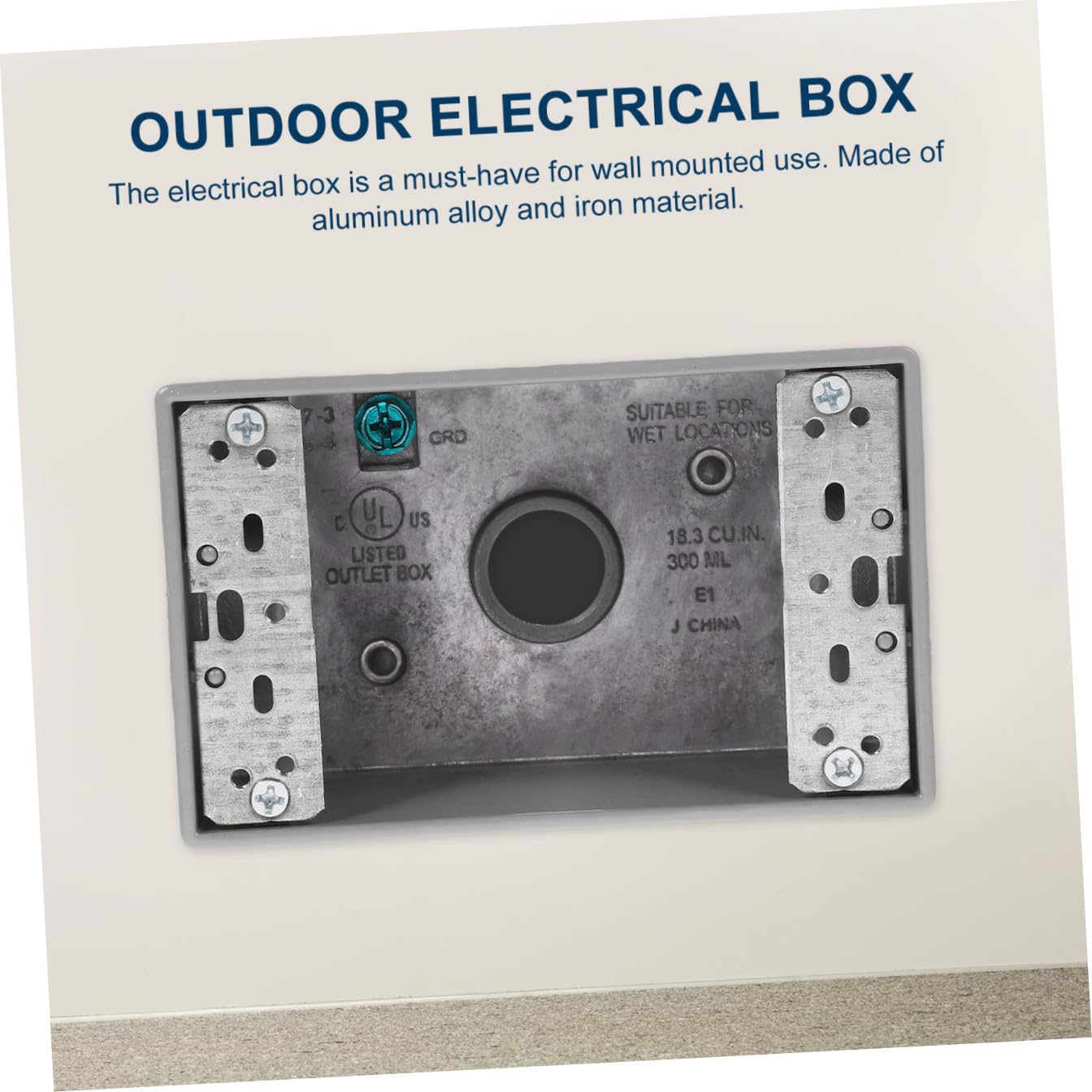 jojofuny 4pezzi Scatola Elettrica Per Esterni Outlet Box Senza Coperchio Installazione Facile Resistente Alle Intemperie Per Ambienti Commerciali e Residenziali