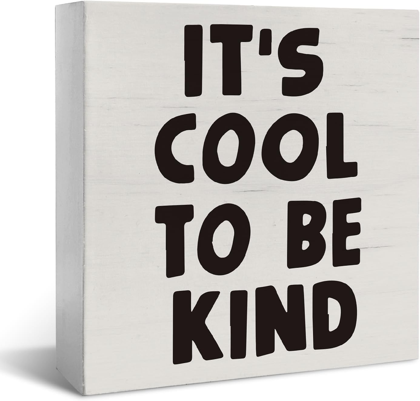 It ' s Cool to Be Kind Box Sign 5x5 Inch Rustic Farmhouse Decor