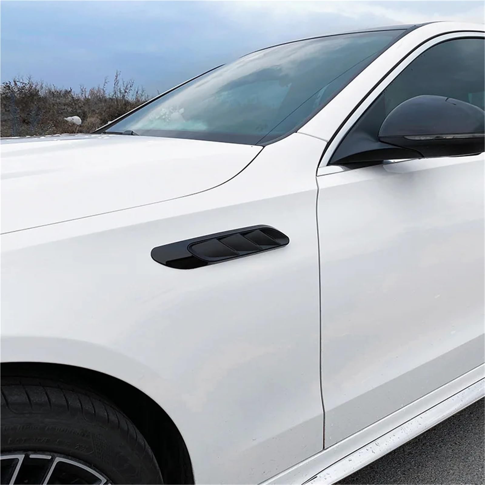 Do klasy C W206 2022 + C200 C260 Kratka wlotu powietrza | Modyfikacja naklejki samochodowej wylotu powietrza(Piano black)