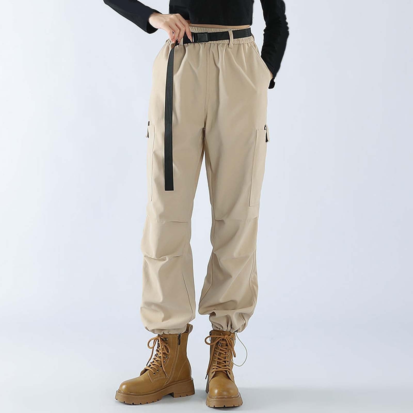 Générique Jogging Femme Pantalons De Randonnée Détente Grande Taille Activités Pantalon Travail Léger Baggy Cargo Ample Extérieur Fluide Large