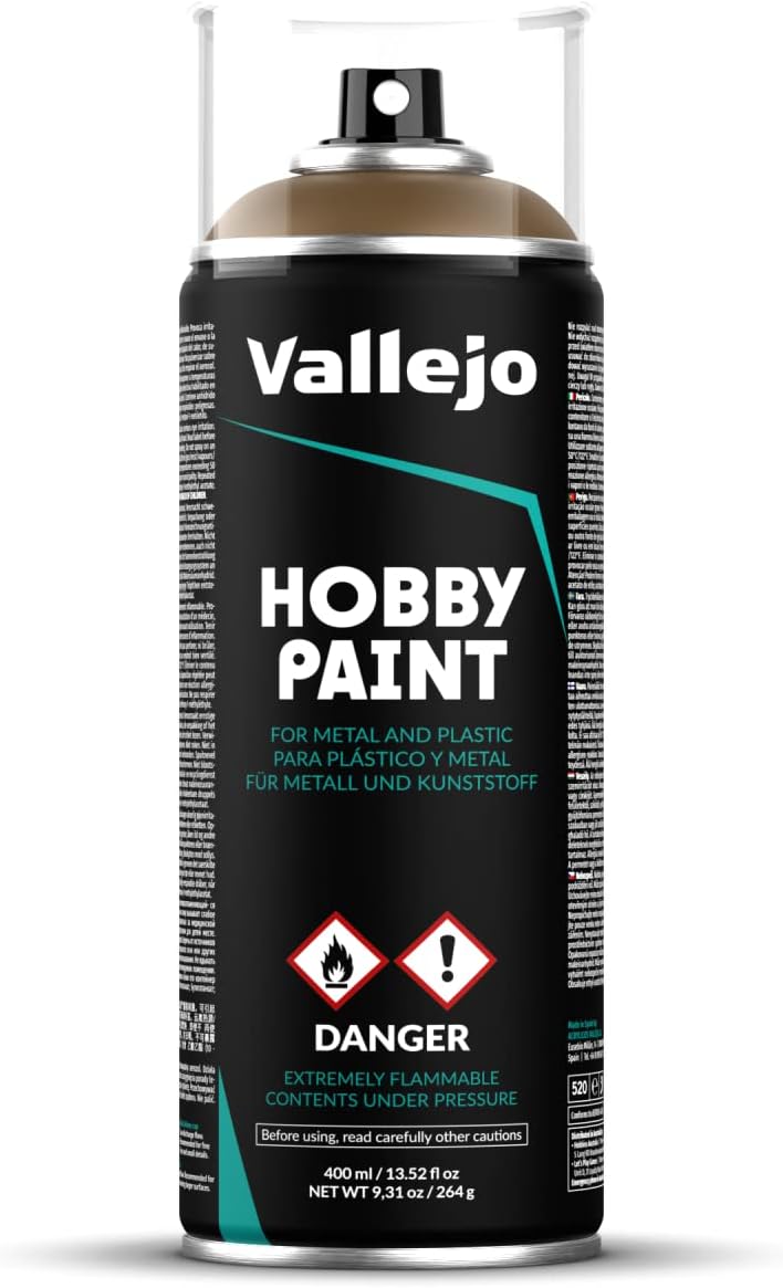 Vallejo - Hobby Paint Spray Infantry Color | English Uniform 400 ml. (13.5 fl.oz.) | Perfect Matt and Self Levelling Finish