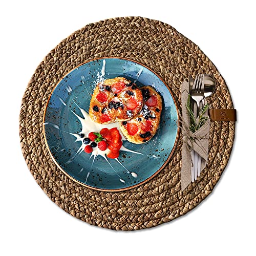 Set de table rond en herbe de citrouille pour vos repas de famille