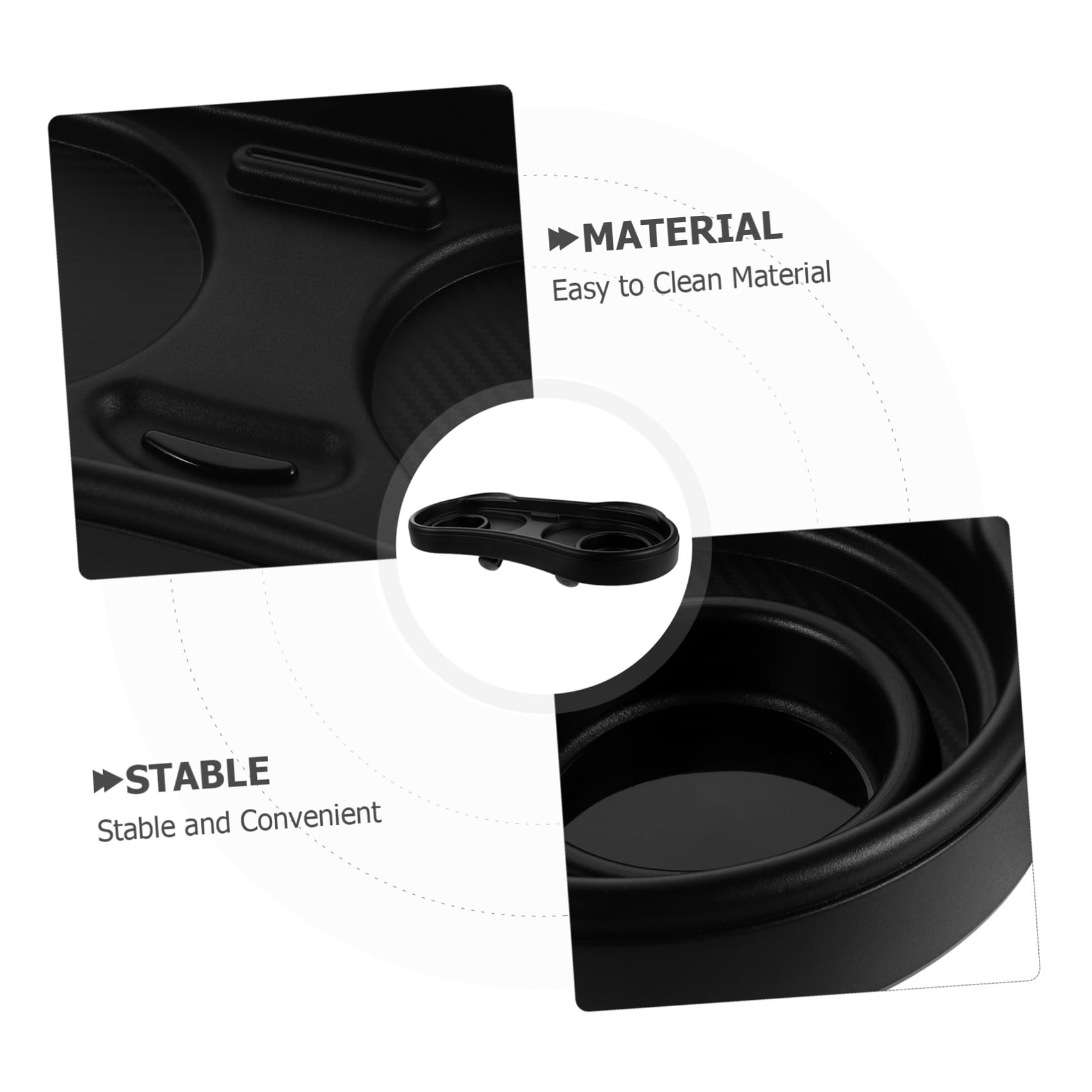 DECHOUS Vassoio per Snack da Passeggino con Portabicchieri Vassoio Rimovibile Ampio in Plastica Facile da Pulire Accessorio Stabile per in Viaggio e Attività all'Aperto