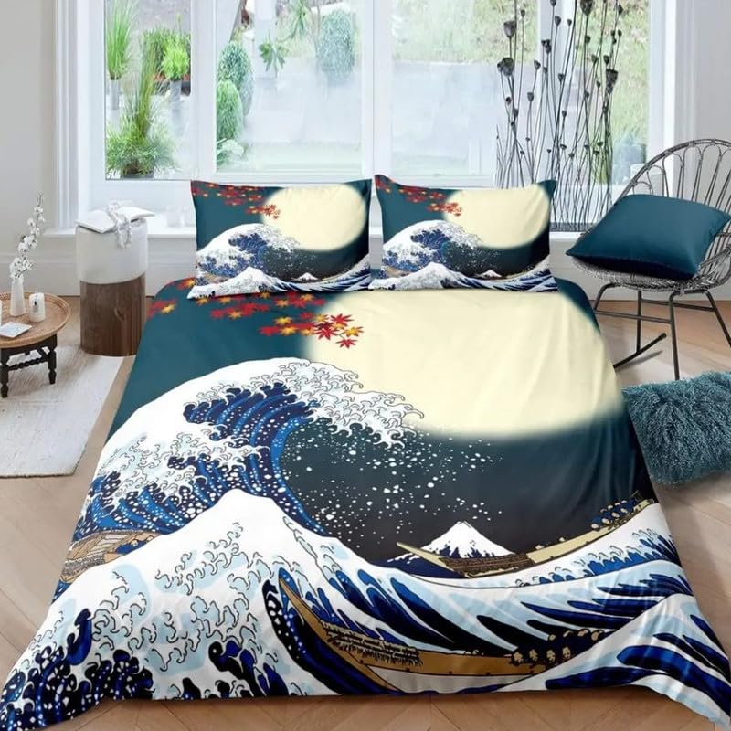 Funda nórdica antiarrugas para cama 150 azul marino de microfibra que no necesita plancha