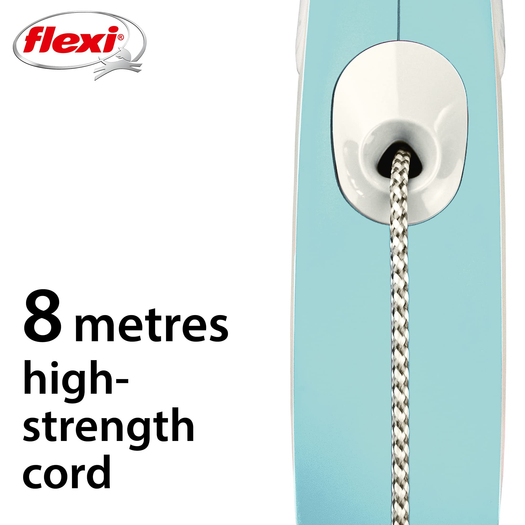 Flexi Nuovo Comfort Guinzaglio Retrattile Con Cavo 8 Metri - Per Cani Fino 20kg - Foto 9