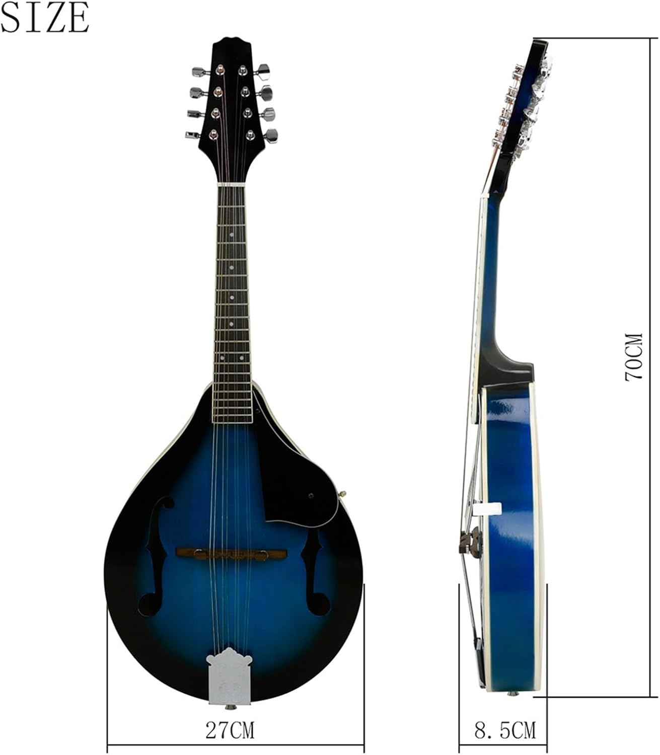 Mandolin Instrument Musical Instrument Mandolin Blue Basswood (Type 1)