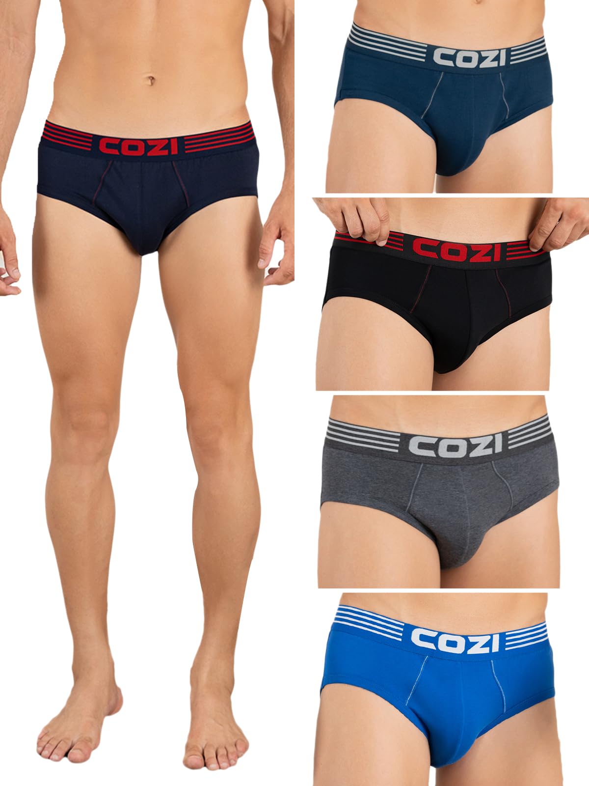 lux cozi Men's Cotton Solid Briefs-picture-12