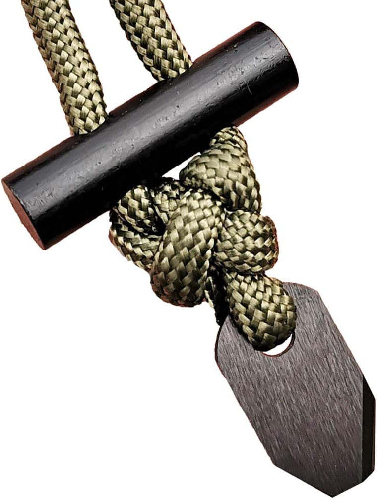 Fire Starter Necklace | Ceramic Striker | Long Ferro Rod|Mini Size EDC Survival Kit for Fire Starter Ferro Rod