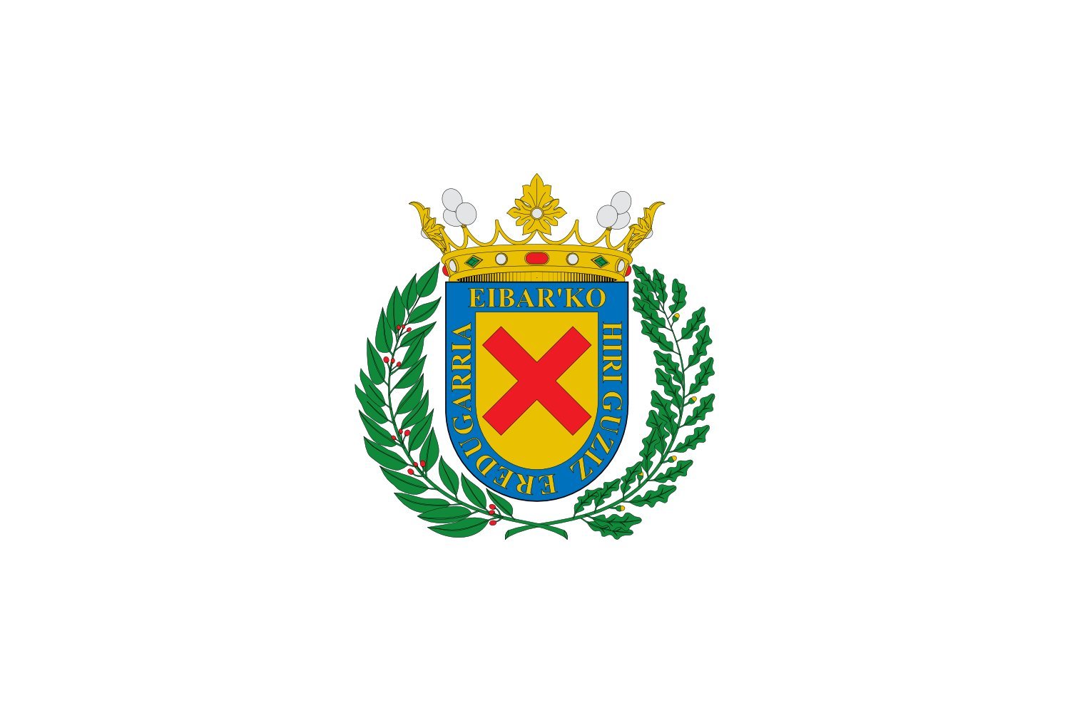 Drapeau XL Eibar officiel de la municipalité de Gipuzkoa