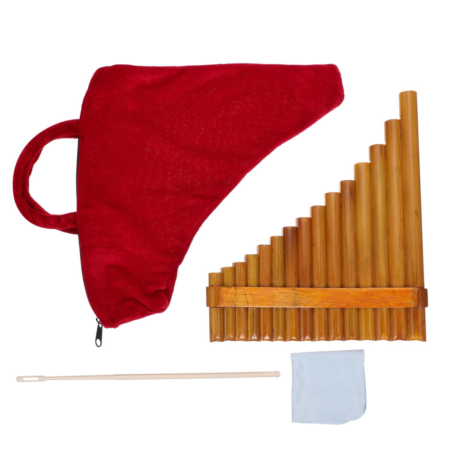 Rohr Panflöte Holz Musikinstrument für Anfänger Links Nützliches Pädagogisches Instrument Langlebig Klarer Klang für Schule und Musikalische