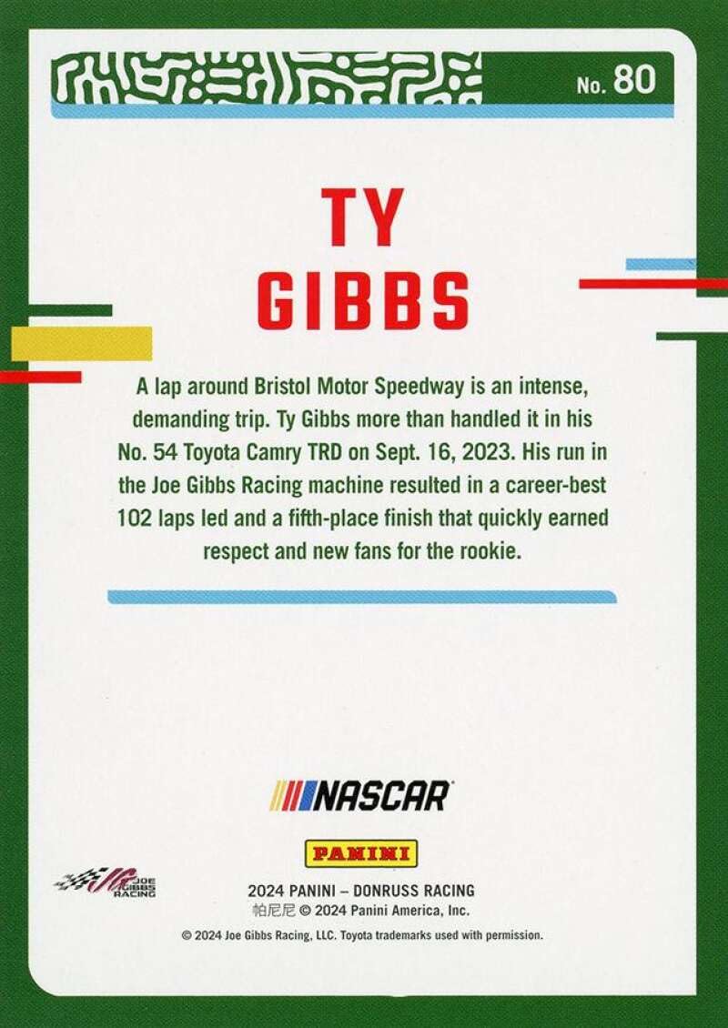 Amazon.com: 2024 Donruss Racing #80 Ty Gibbs Monster Energy/Joe