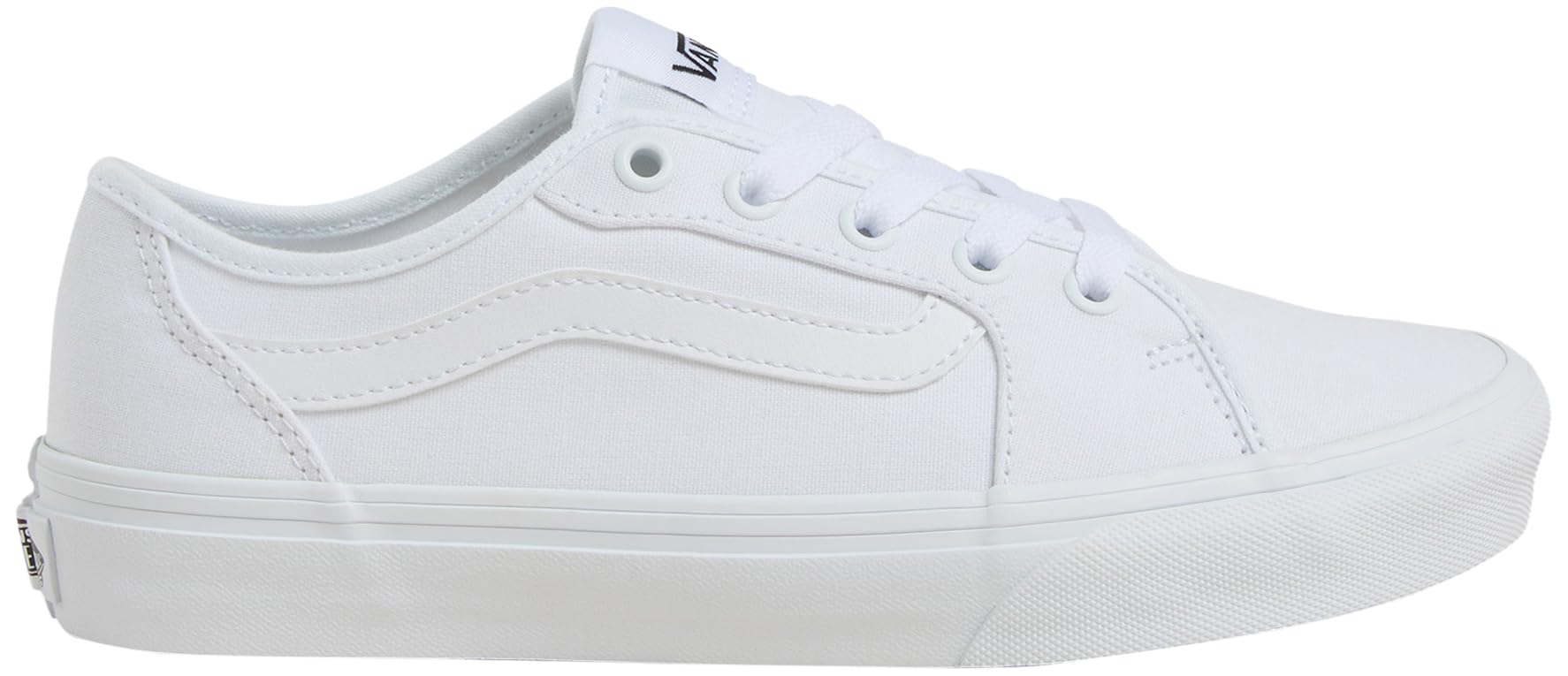 Vans Women's Filmore Decon Sneaker, Canvas White/White, 2.5 UK
