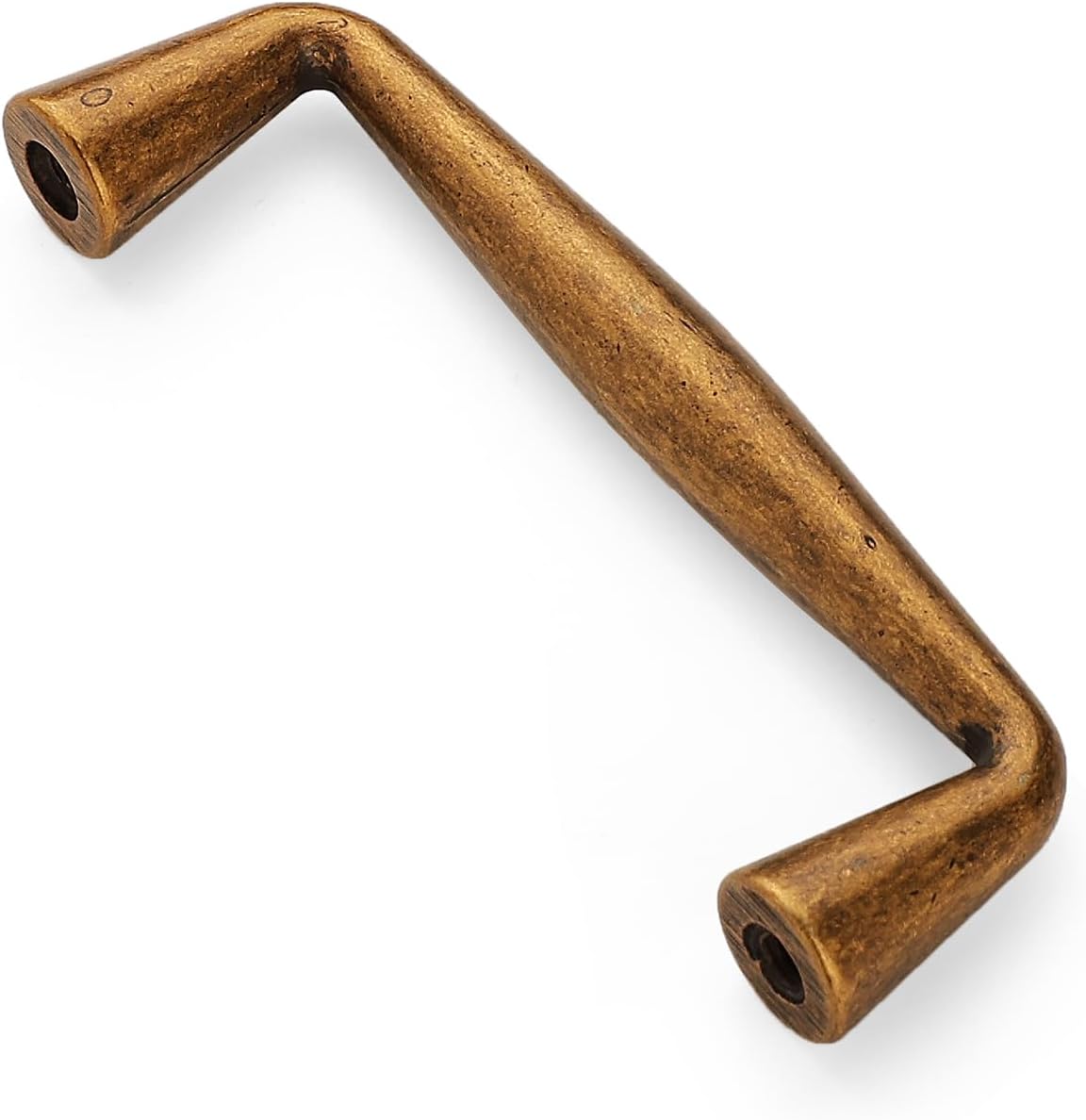 HARPOON 10 Pack Kitchen Cabinet Handles Solid Zinc Alloy, Cabinet Pulls Cupboard Hardware, Drawer Handle 3 inch Hole Center, Antique Brass