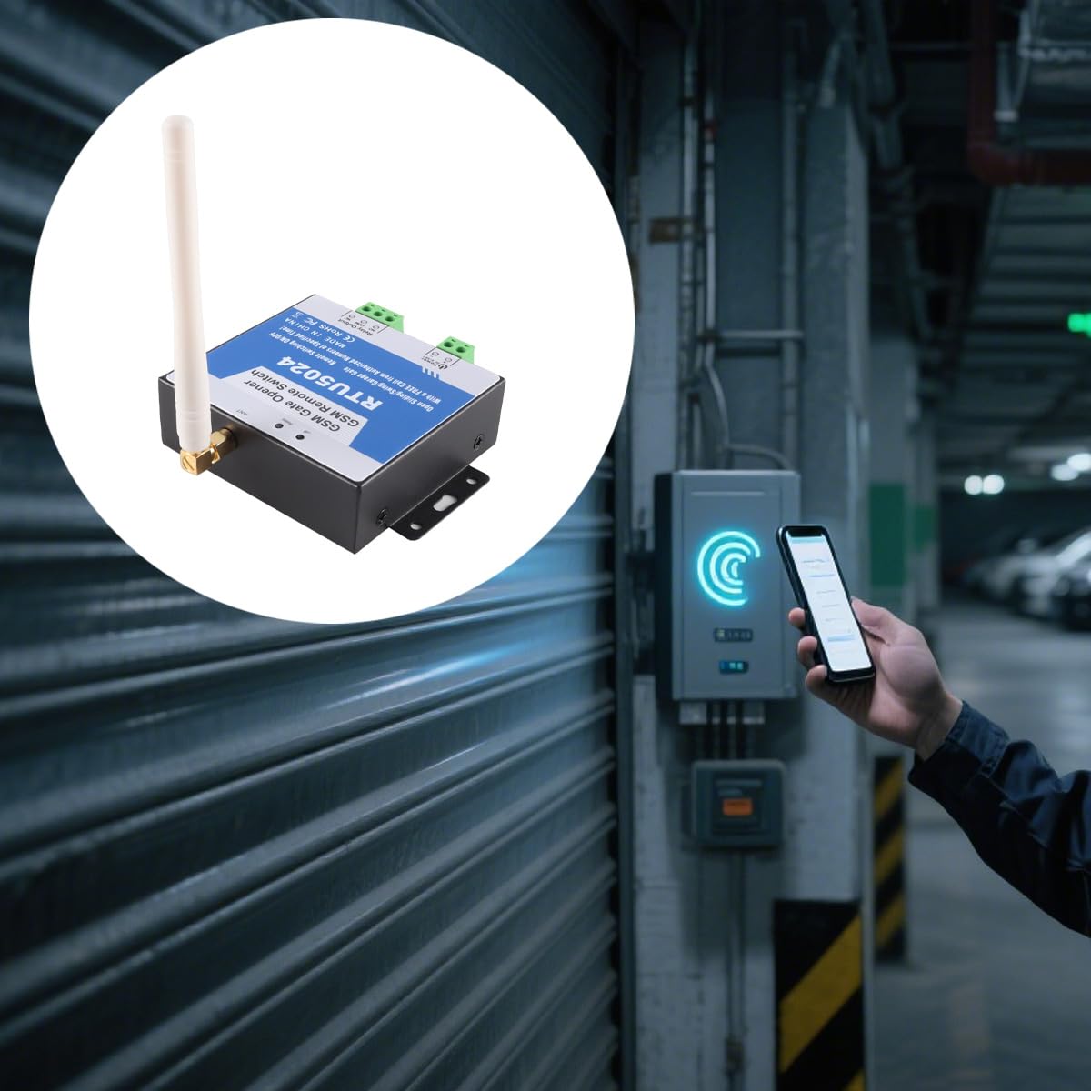 Contrôleur WiFi à distance GSM RTU5024 Système de contrôle d'accès GSM pour la sécurité des portes avec fonction d'ouverture de porte à distance