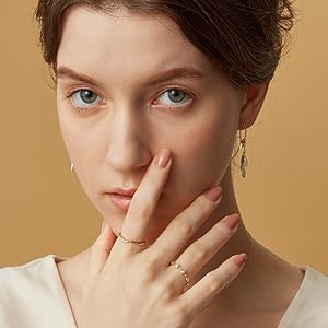 アガット　パールチェーンリング アガット パール チェーンリング K10(YG) 0.6g A2927089｜中古ブランド