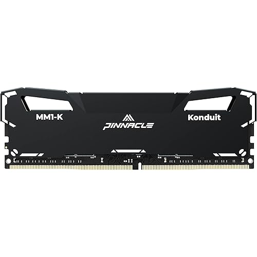 Timetec Pinnacle Konduit 16GB DDR4 3200MHz PC4-25600 CL16-18-18-38 XMP2.0 Overclocking 1.35V Dual Rank Compatible for AMD and Intel Desktop Gaming PC Memory Module - Black