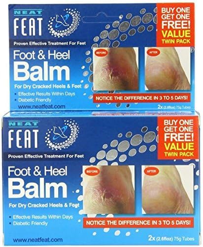 Neat Feat Foot and Heel Balm Twin Pack, 150 Gram, 5.3 Ounce by Neat Feet