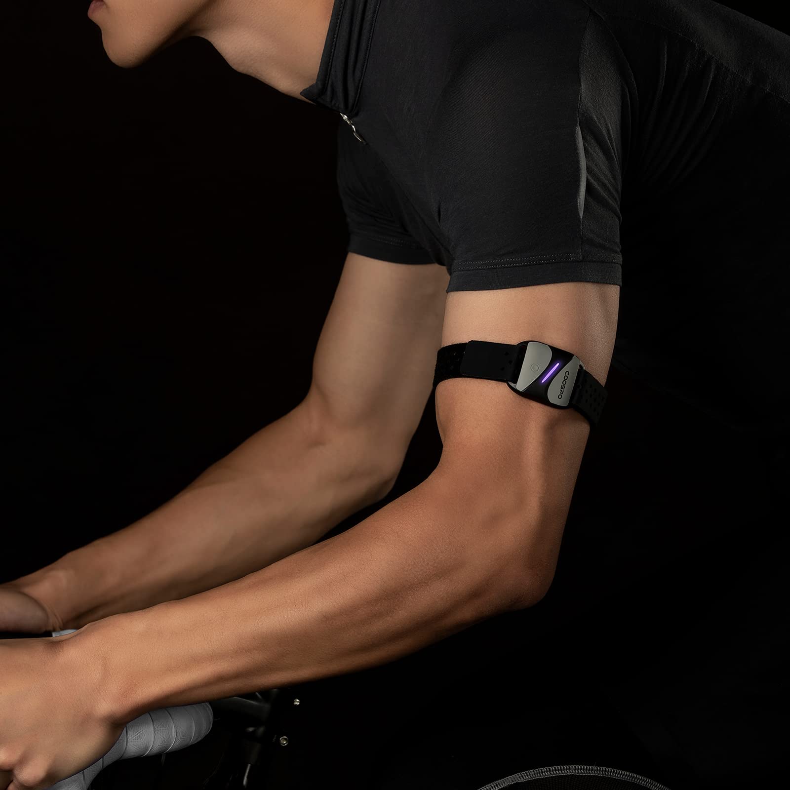 CooSpo HW807 Pulsometr Bluetooth Ant+, trening funkcji HRV ze strefą tętna, kompatybilny z aplikacją CoospoRide/Strava/Adidas Run/Kinomap/Peloton