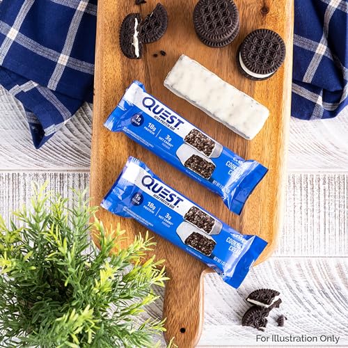 Quest Nutrition 10888849011596 Crispy Cookies & Cream Hero Protein Bar, 18G Protein, 1G Sugar, 3G Net Carb, Gluten Free Protein Snack, Keto Friendly thumb #5