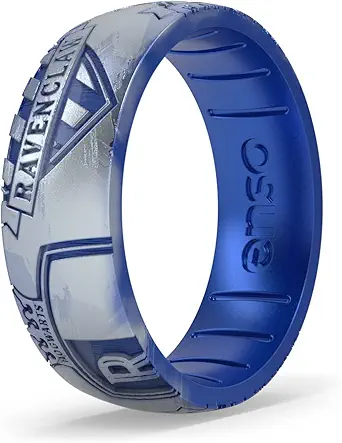 Enso Rings Wizarding World of Harry Potter Collection - Comfortable Silicone Rings - Hogwarts Houses to Deathly Hollows